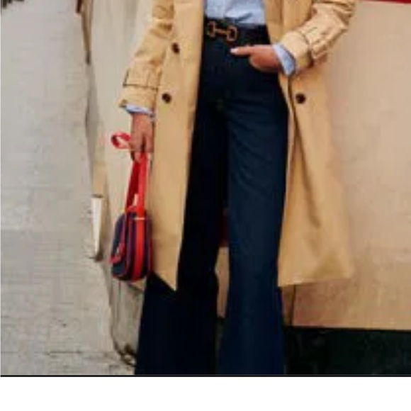 Boden trench coat NWOT US 8 color block U0214 current online gorgeous - Picture 7 of 14